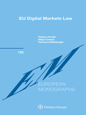 cover image of EU Digital Markets Law